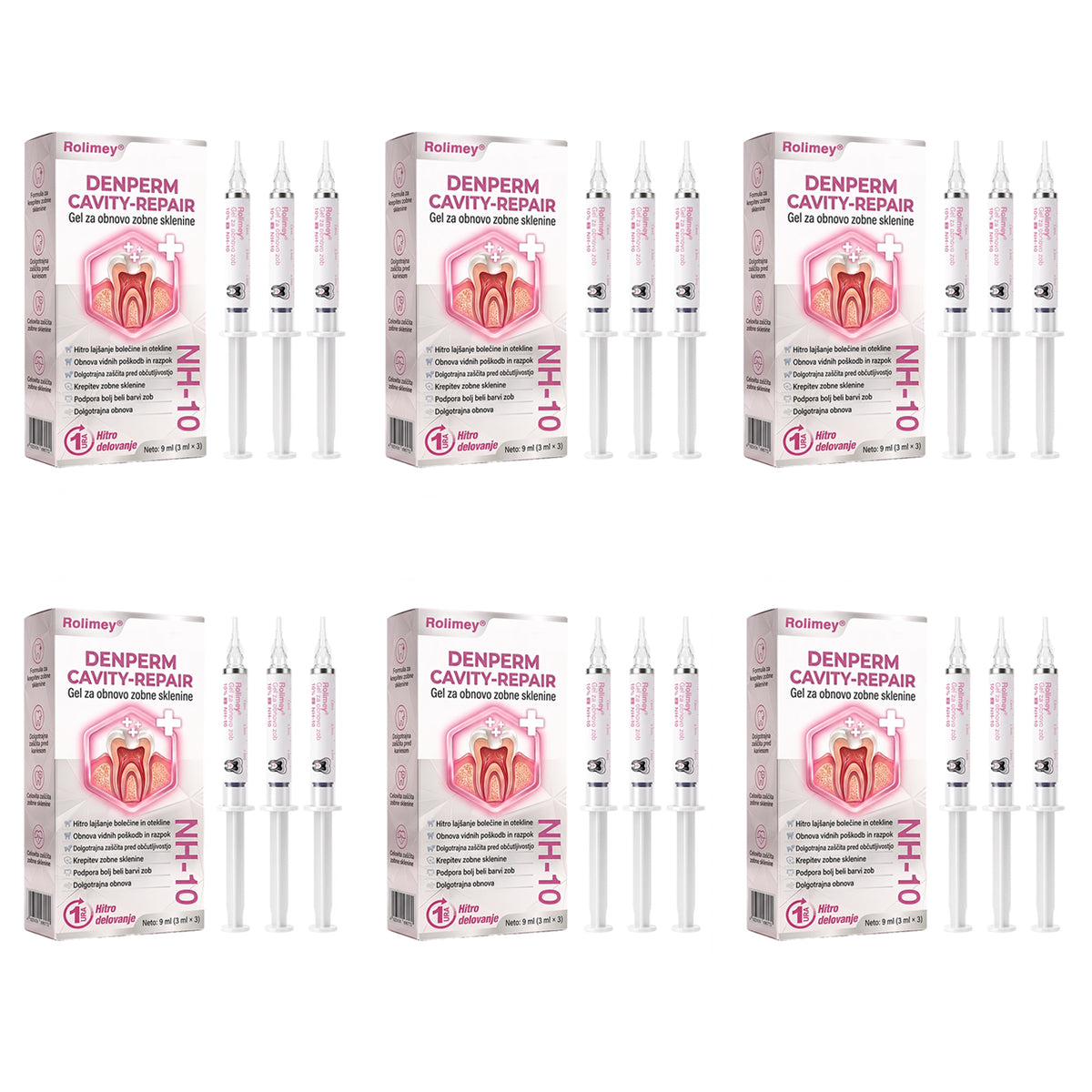 🇸🇮🐺🐺Rolimey® DenPerm – Naravni gel za obnovo zobne sklenine in obnovo zob, poškodovanih zaradi kariesa