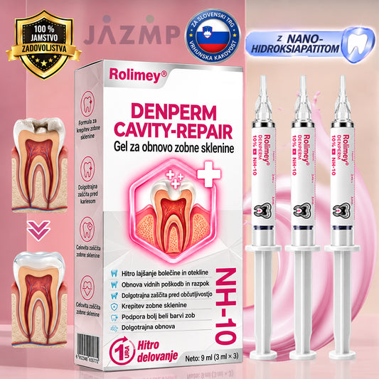 🇸🇮🐵🐵Rolimey® DenPerm – Naravni gel za obnovo zobne sklenine in obnovo zob, poškodovanih zaradi kariesa