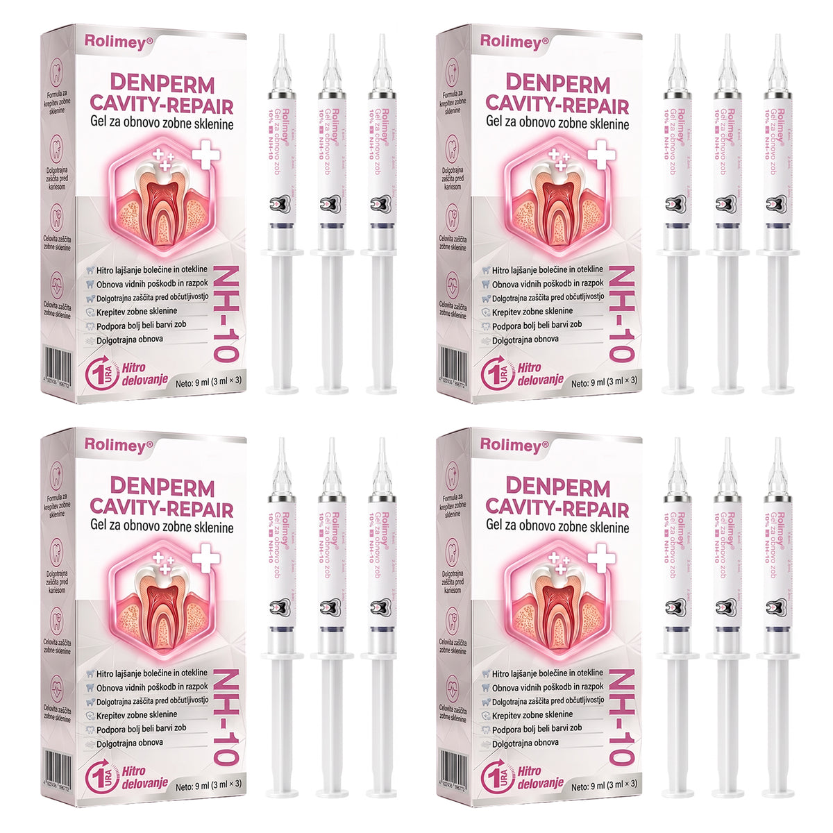 🇸🇮🐺🐺Rolimey® DenPerm – Naravni gel za obnovo zobne sklenine in obnovo zob, poškodovanih zaradi kariesa
